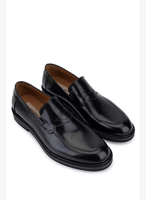 Tamer Tanca Erkek Hakiki Deri Siyah Açma Klasik Ayakkabı - Görsel 3