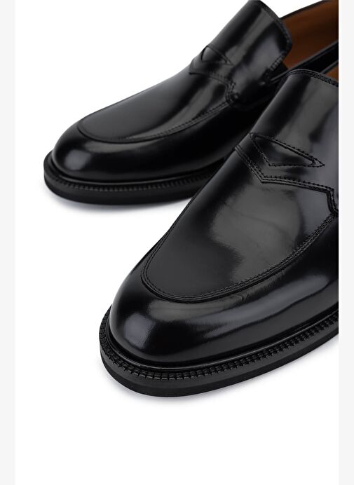 Tamer Tanca Erkek Hakiki Deri Siyah Açma Klasik Ayakkabı - Görsel 4