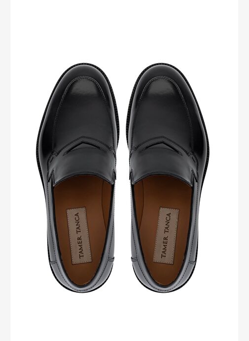 Tamer Tanca Erkek Hakiki Deri Siyah Açma Klasik Ayakkabı - Görsel 6