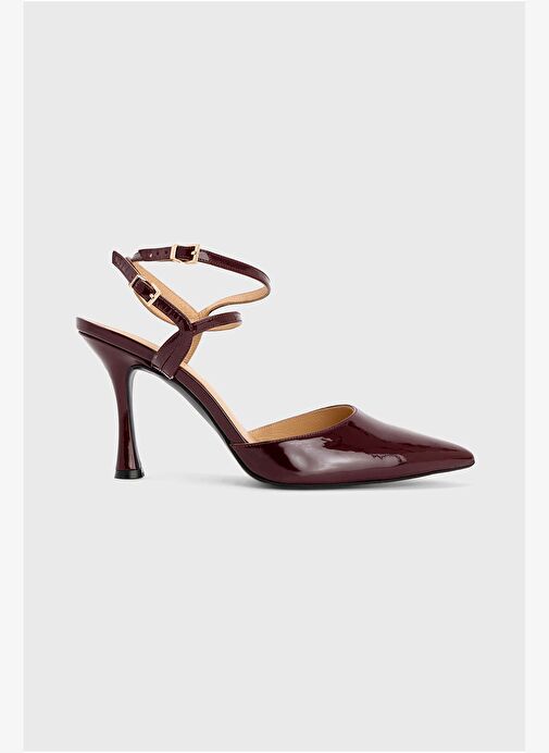 Adl Adl Bordo Mert Aslan Deri Rugan Bağlamalı Topuklu Ayakkabı | Boyner Bordo - 2. görsel