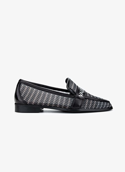 Mario Valentino Kadın Deri & Tekstil Siyah Loafer Ayakkabı - Görsel 2