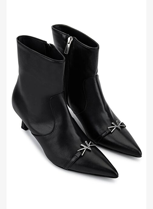 Mario Valentino Kadın Hakiki Deri Siyah Topuklu Bot - Görsel 3