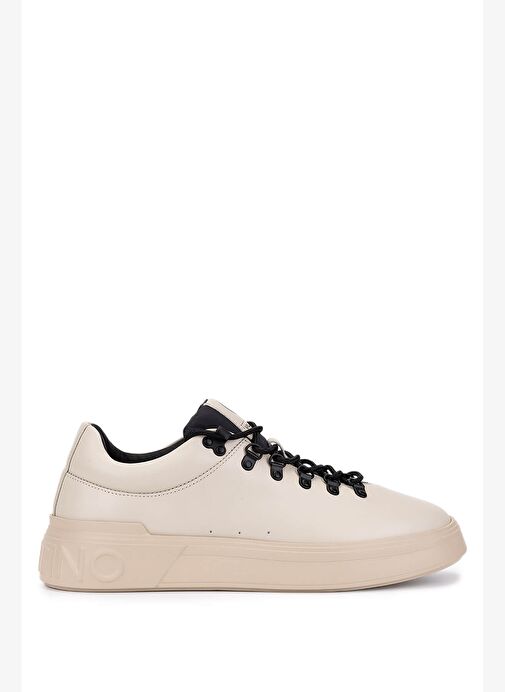 Mario Valentino Erkek Deri & Tekstil Kırık Beyaz Sneakers & Spor Ayakkabı - Görsel 2