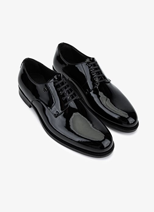 Mario Valentino Erkek Hakiki Deri Siyah Klasik Ayakkabı - Görsel 3