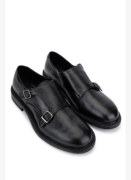 Alexander Hotto Erkek Hakiki Deri Siyah Klasik Ayakkabı - Görsel 3