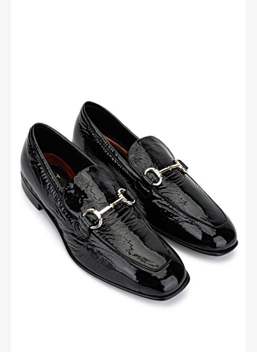 Alexander Hotto Kadın Hakiki Deri Siyah Klasik Ayakkabı - Görsel 3