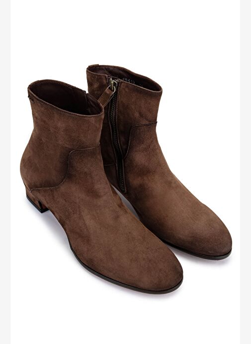 Alexander Hotto Kadın Hakiki Deri Kahverengi Bot - Görsel 3