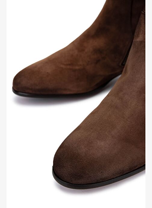 Alexander Hotto Kadın Hakiki Deri Kahverengi Bot - Görsel 5