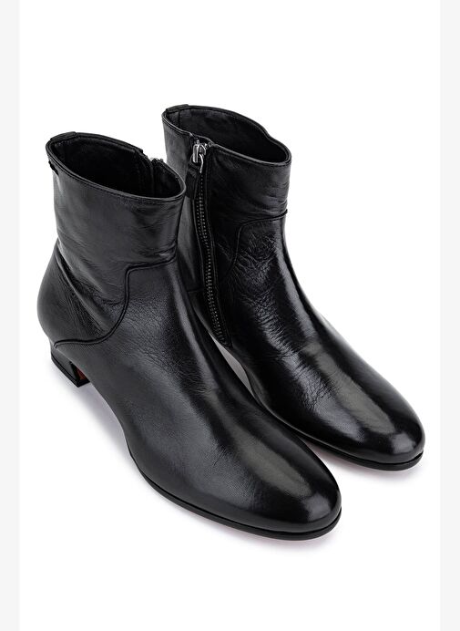 Alexander Hotto Kadın Hakiki Deri Siyah Bot - Görsel 3