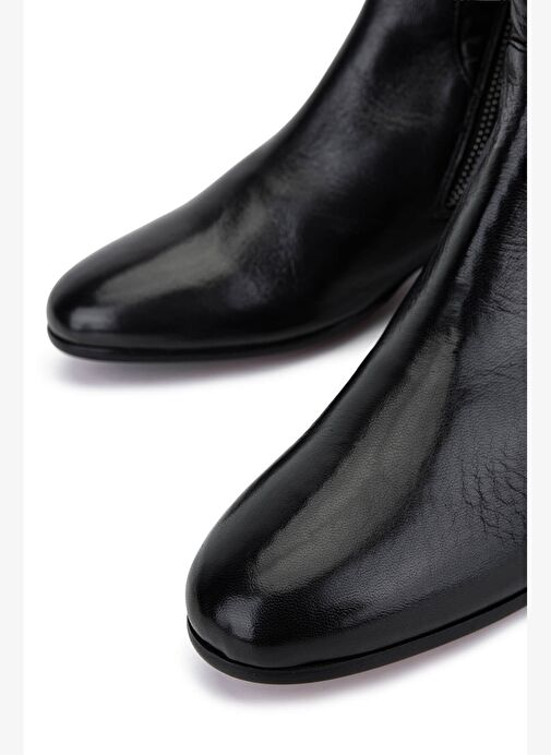 Alexander Hotto Kadın Hakiki Deri Siyah Bot - Görsel 5