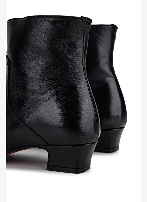 Alexander Hotto Kadın Hakiki Deri Siyah Bot - Görsel 6