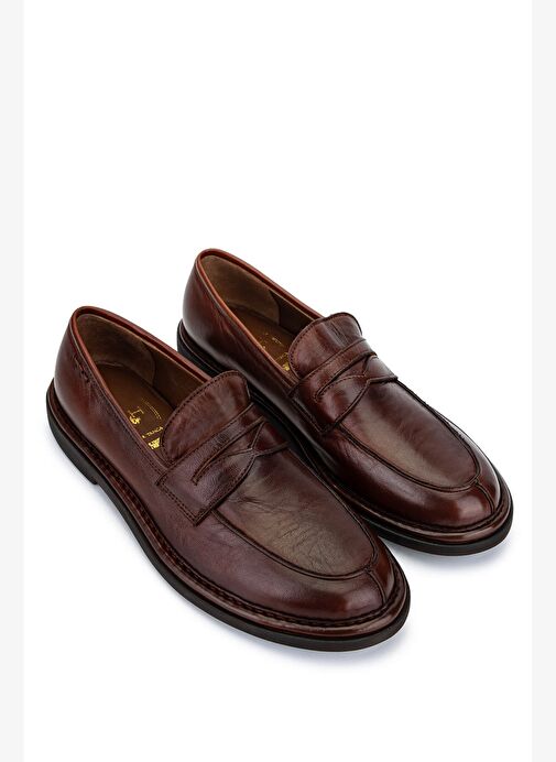 Alexander Hotto Kadın Hakiki Deri Kahverengi Klasik Ayakkabı - Görsel 3