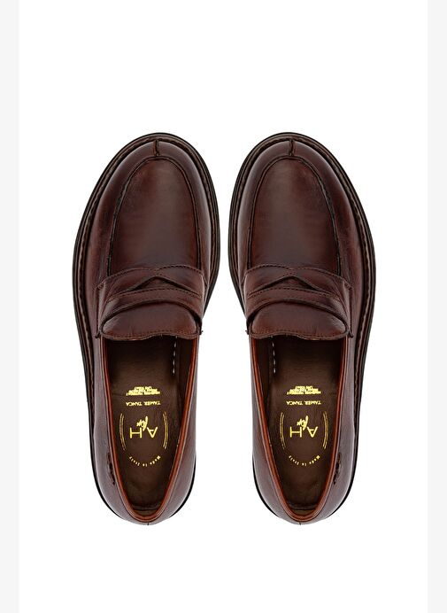 Alexander Hotto Kadın Hakiki Deri Kahverengi Klasik Ayakkabı - Görsel 6