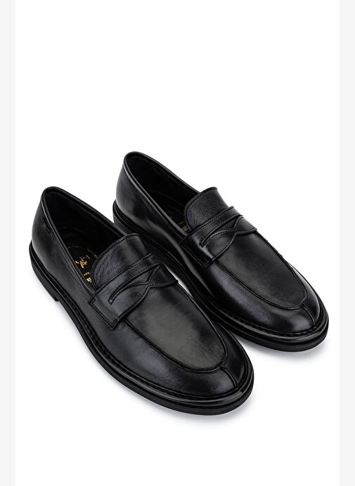 Alexander Hotto Kadın Hakiki Deri Siyah Klasik Ayakkabı - Görsel 3