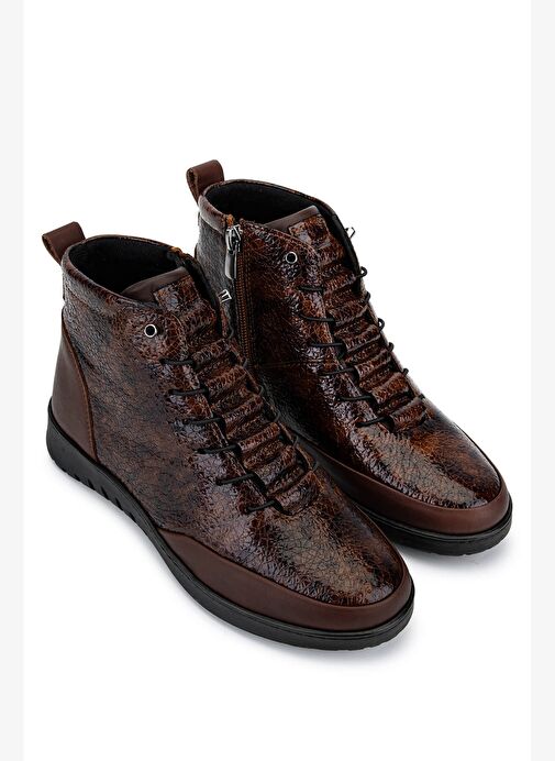 Tamer Tanca Kadın Hakiki Deri Kahverengi Bot - Görsel 3