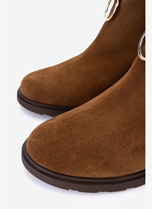 Valmenti Kadın Hakiki Deri Vizon Topuklu Bot - Görsel 4