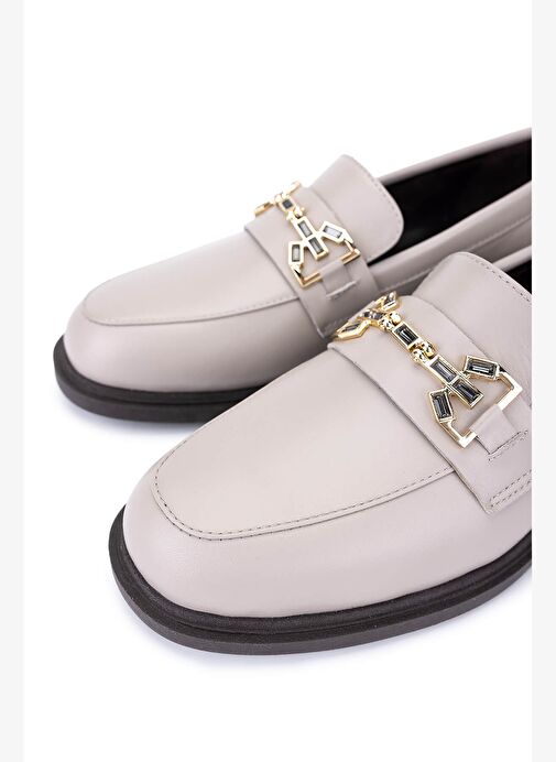 Tamer Tanca Kadın Hakiki Deri Vizon Loafer Ayakkabı - Görsel 4