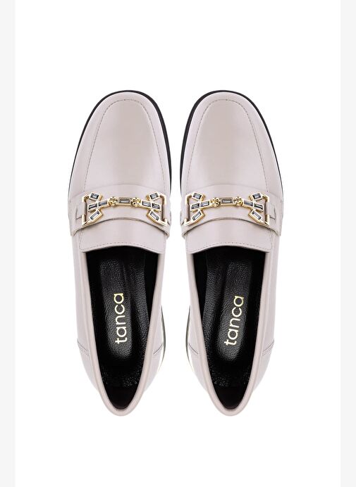 Tamer Tanca Kadın Hakiki Deri Vizon Loafer Ayakkabı - Görsel 6