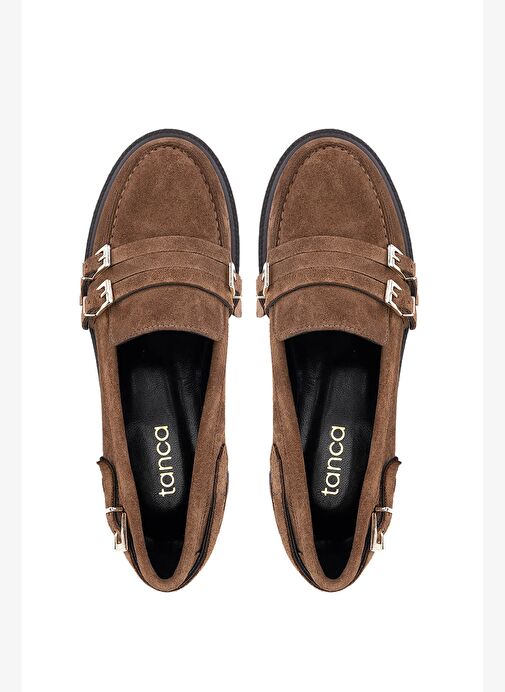 Tamer Tanca Kadın Hakiki Deri Vizon Loafer Ayakkabı - Görsel 6