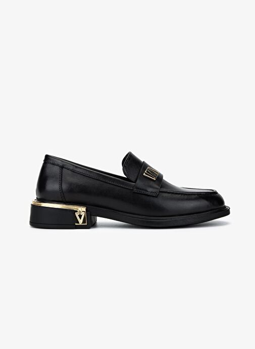 Valmenti Kadın Hakiki Deri Siyah Loafer Ayakkabı - Görsel 2