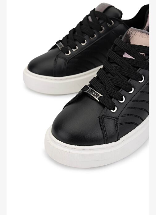 Tamer Tanca Kadın Suni Deri Siyah Sneakers & Spor Ayakkabı - Görsel 4