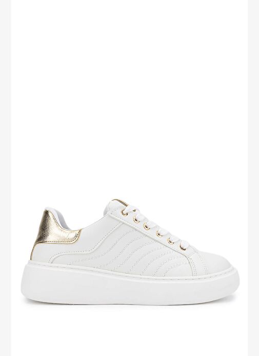 Tamer Tanca Kadın Suni Deri Beyaz Sneakers & Spor Ayakkabı - Görsel 2