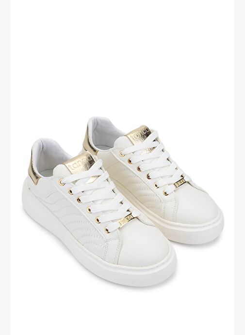 Tamer Tanca Kadın Suni Deri Beyaz Sneakers & Spor Ayakkabı - Görsel 3
