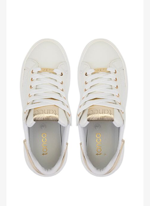 Tamer Tanca Kadın Suni Deri Beyaz Sneakers & Spor Ayakkabı - Görsel 6