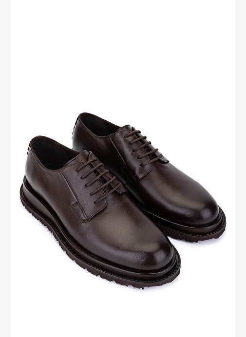 Tamer Tanca Erkek Hakiki Deri Kahverengi Casual Ayakkabı - Görsel 3