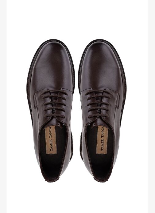 Tamer Tanca Erkek Hakiki Deri Kahverengi Casual Ayakkabı - Görsel 6