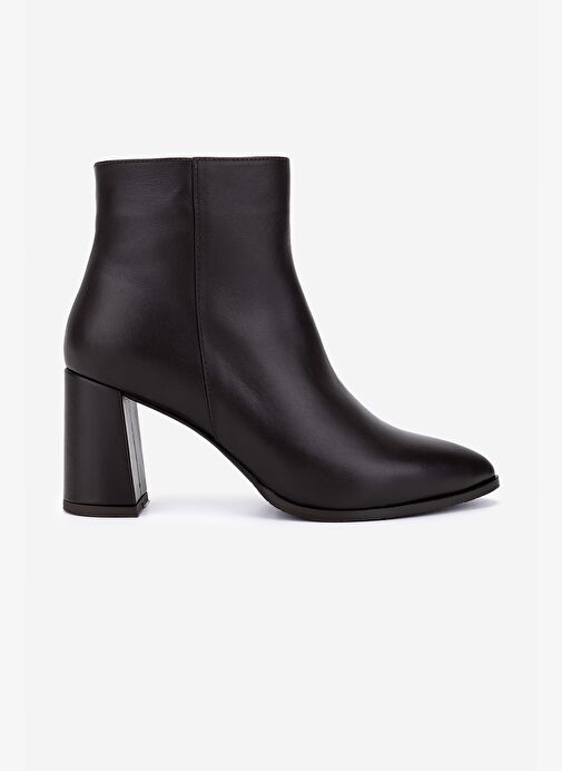 Valmenti Kadın Hakiki Deri Kahverengi Topuklu Bot - Görsel 2