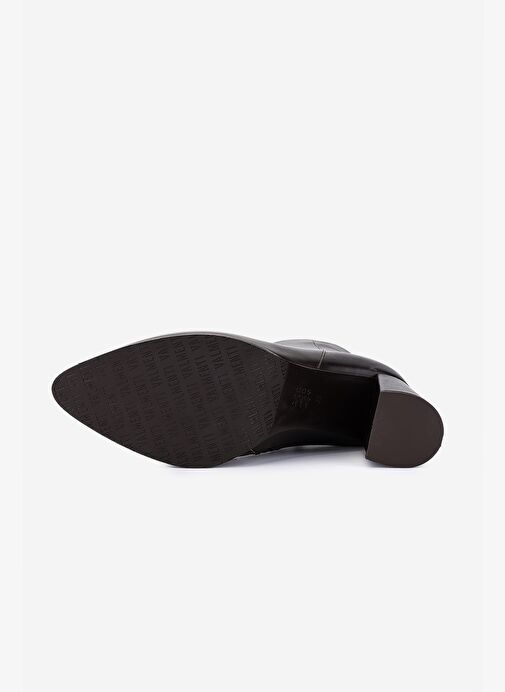 Valmenti Kadın Hakiki Deri Kahverengi Topuklu Bot - Görsel 5