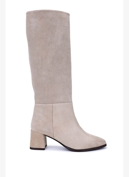 Tamer Tanca Kadın Hakiki Deri Topuklu Çizme - Görsel 2