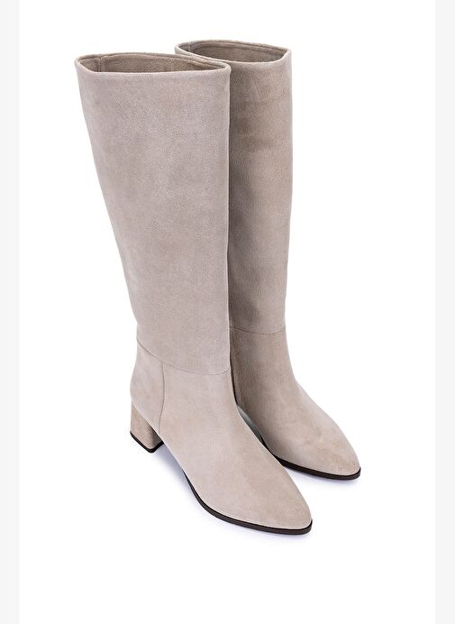 Tamer Tanca Kadın Hakiki Deri Topuklu Çizme - Görsel 3