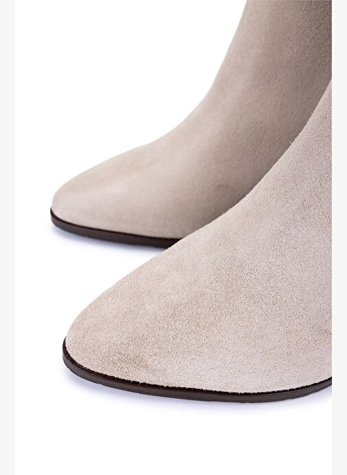 Tamer Tanca Kadın Hakiki Deri Topuklu Çizme - Görsel 4