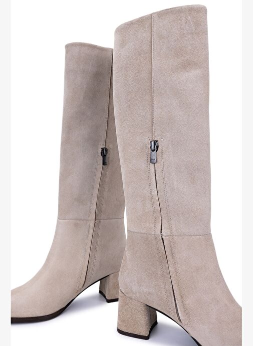 Tamer Tanca Kadın Hakiki Deri Topuklu Çizme - Görsel 6