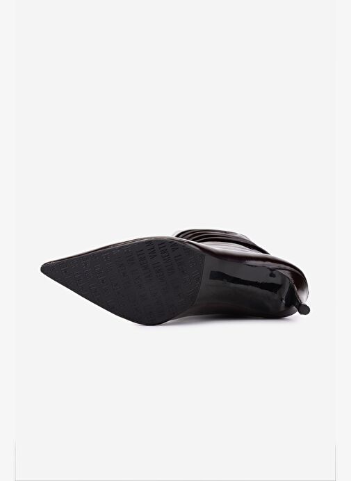 Valmenti Kadın Hakiki Deri Kahverengi Topuklu Çizme - Görsel 5