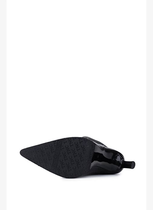 Tamer Tanca Kadın Hakiki Deri Siyah Topuklu Çizme - Görsel 5