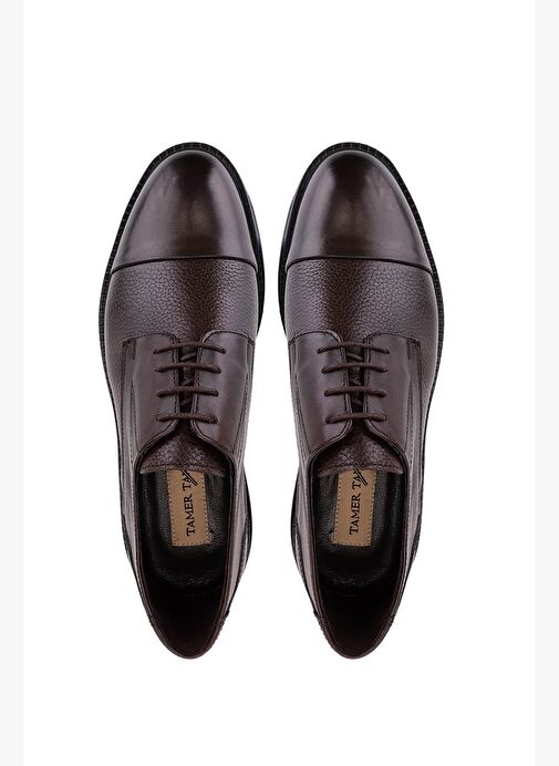 Tamer Tanca Erkek Hakiki Deri Kahverengi Casual Ayakkabı - Görsel 6