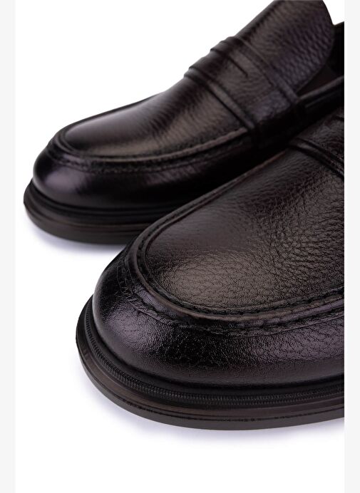 Tamer Tanca Erkek Hakiki Deri Kahverengi Klasik Ayakkabı - Görsel 4