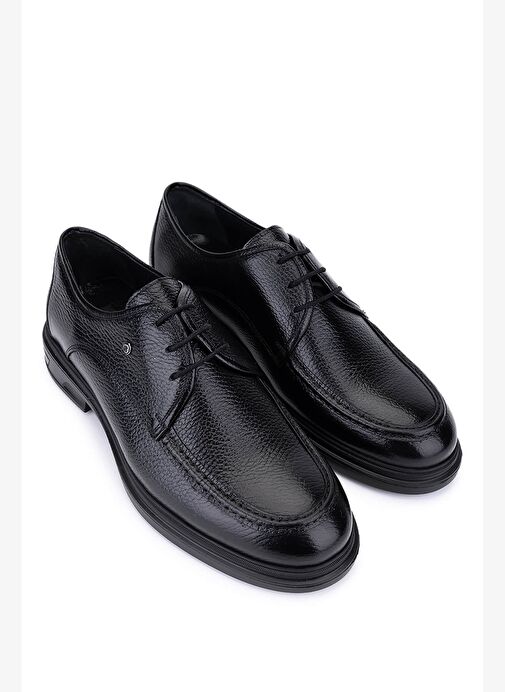 Tamer Tanca Erkek Hakiki Deri Siyah Klasik Ayakkabı - Görsel 3