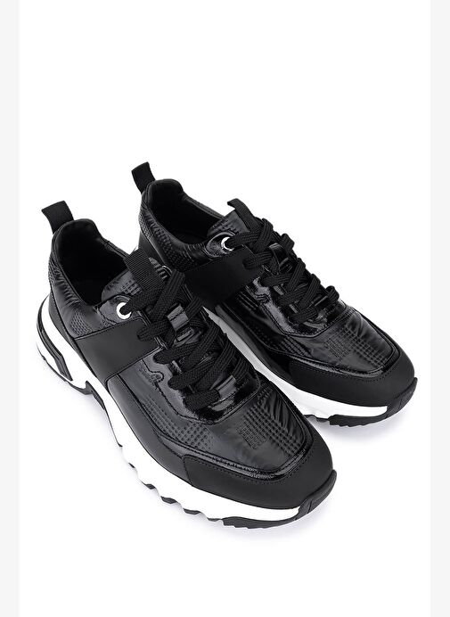 Tamer Tanca Erkek Hakiki Deri Siyah Sneakers & Spor Ayakkabı - Görsel 3