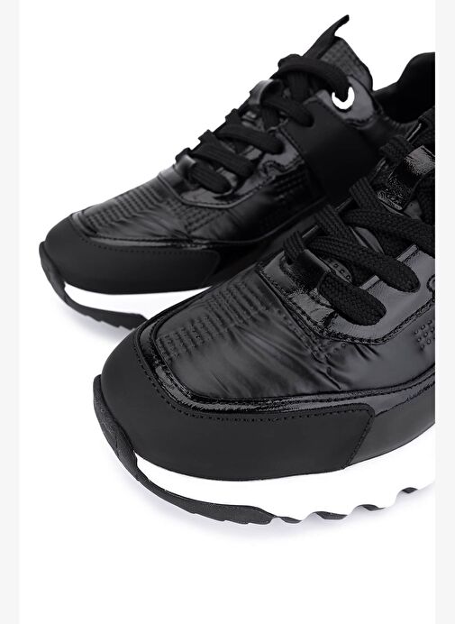 Tamer Tanca Erkek Hakiki Deri Siyah Sneakers & Spor Ayakkabı - Görsel 4