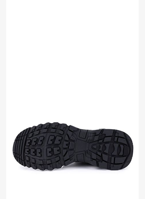Tamer Tanca Erkek Hakiki Deri Siyah Sneakers & Spor Bot - Görsel 5
