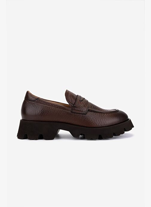Valmenti Erkek Hakiki Deri Taba Loafer Ayakkabı - Görsel 2