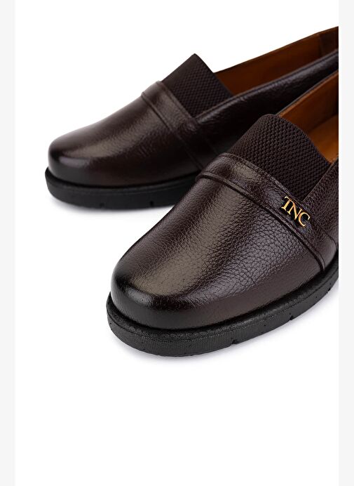 Tamer Tanca Kadın Hakiki Deri Kahverengi Casual Ayakkabı - Görsel 4