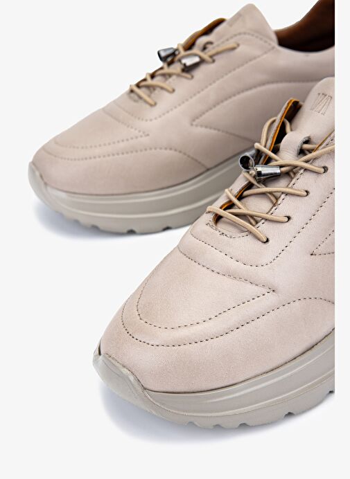 Valmenti Kadın Hakiki Deri Vizon Sneakers & Spor Ayakkabı - Görsel 4