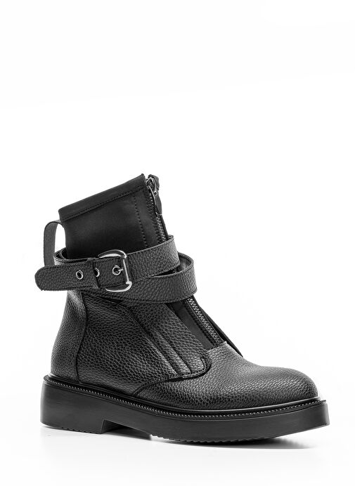 Nemesis Kadın Bot Siyah Fermuar Detaylı - Görsel 3