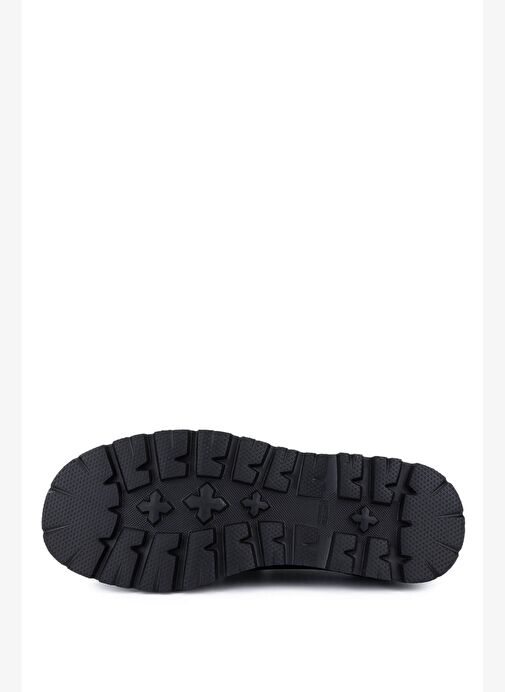 Tamer Tanca Erkek Hakiki Deri Siyah Deri Loafer Ayakkabı - Görsel 5