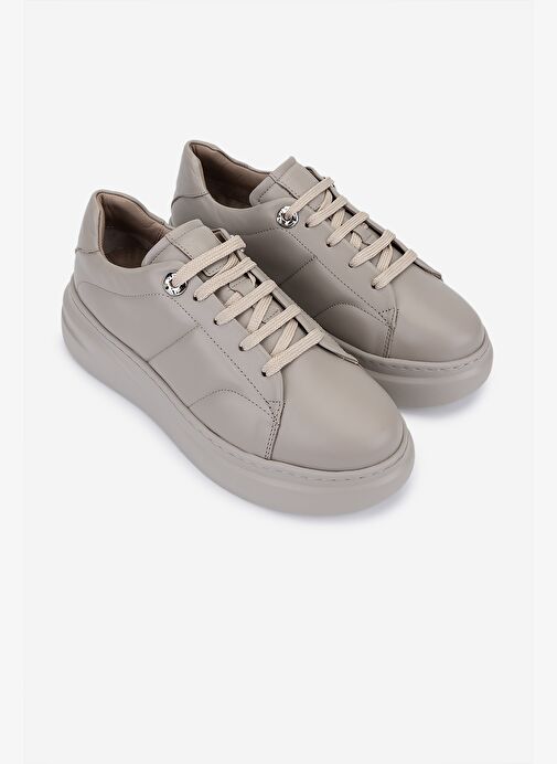 Valmenti Kadın Hakiki Deri Vizon Sneakers & Spor Ayakkabı - Görsel 3